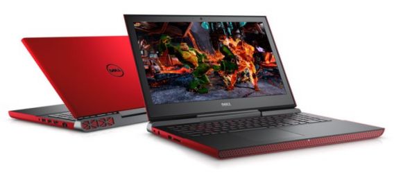 Ноутбук игровой Dell красного цвета